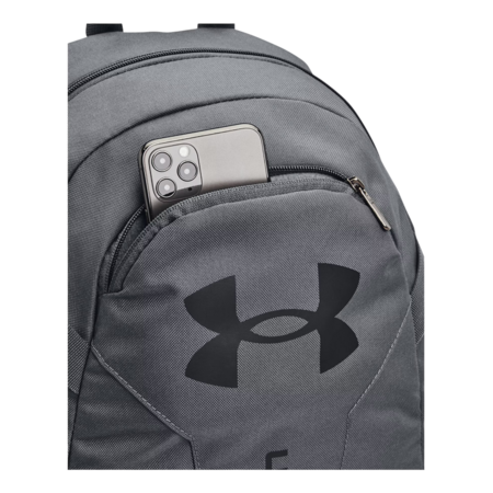 UA Hustle Lite Backpack "Pitch Gray-Black"