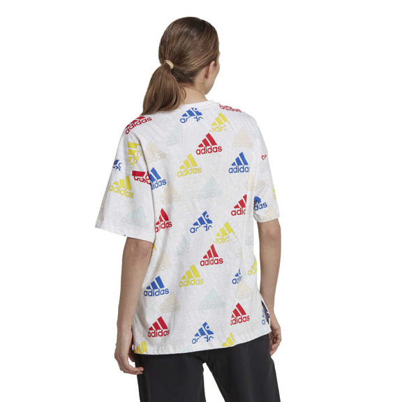 Adidas Essentials Multi-colored Logo Boyfriend T-Shirt