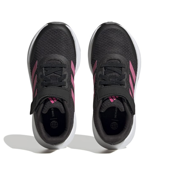 Adidas Kids RunFalcon 3.0 Elastic Lace Top "Black-Pink"