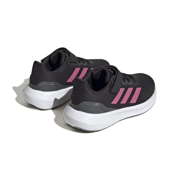 Adidas Kids RunFalcon 3.0 Elastic Lace Top "Black-Pink"