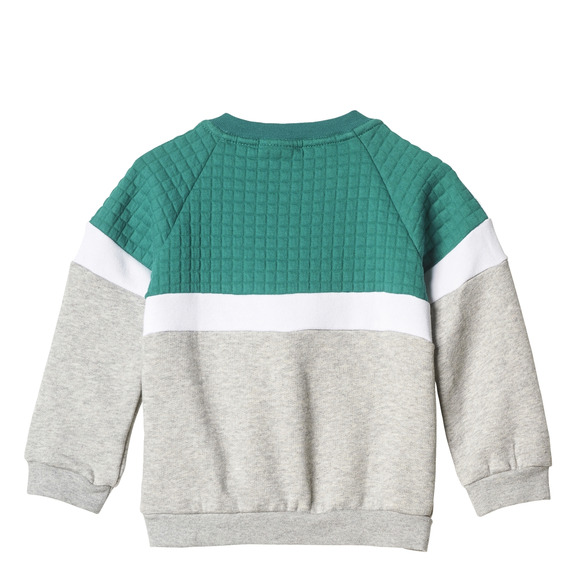 Adidas Originals Trefoil Fleece Crew TrackSuit Infants (Sub Green /White/Medium Grey)