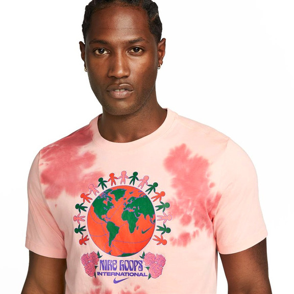 Camiseta Nike Hoops Internacional "Coral"