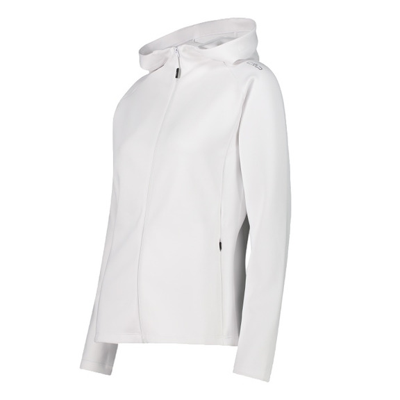 Campagnolo Women's 4-way stretch full zipper hooded "White"