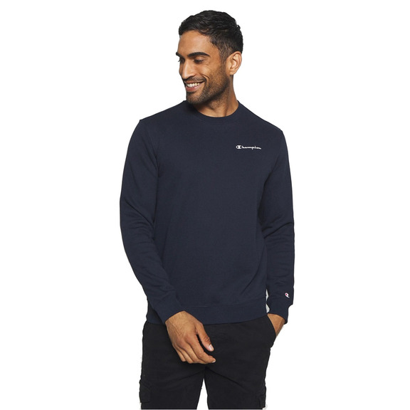 Champion Legacy Small Script Logo Crewneck Sweatshirt "Navy"