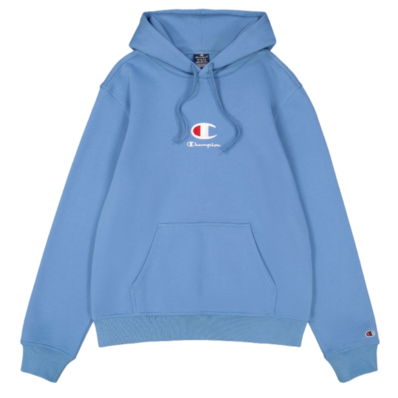 Champion Big C Logo Embroidery Fleece Hoodie "Teal Blue"