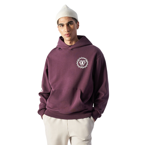 Champion Eco Future Graphic Hoodie "Dark Purple"