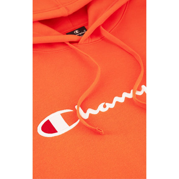 Champion Embroidered Big Logo Fleece Hoodie "Orange"