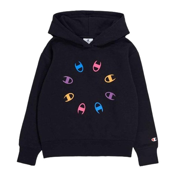 Champion Girl Hooded Sweatshirt "Black"