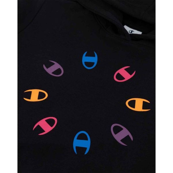 Champion Girl Hooded Sweatshirt "Black"