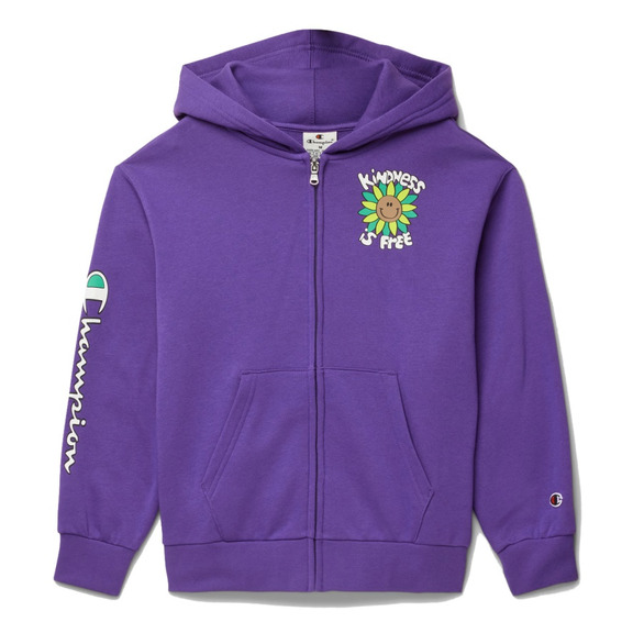 Champion Kids Fleece Full Zip Hoodie "Flowers"