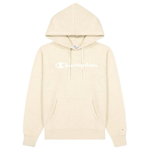 Champion Legacy Big Script Logo Print Hoodie "Wheat"