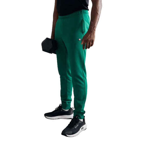 Champion Legacy Icon Rib Cuff Pants C Logo "Dark Green"