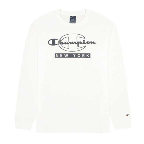 Champion Legacy New York Graphic Print Long-Sleeve T-Shirt "White"