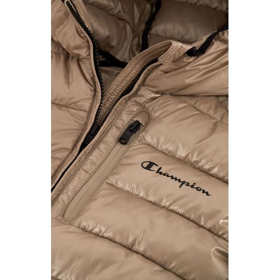 Champion Lightweight Nylon Hooded Jacket "Beige"