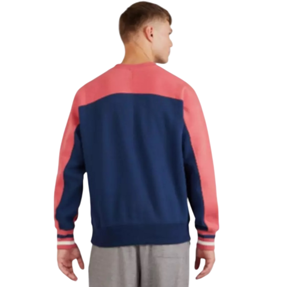 Champion Rochester Bookstore V-Neck Fleece Sweatshirt "Navy-Red"