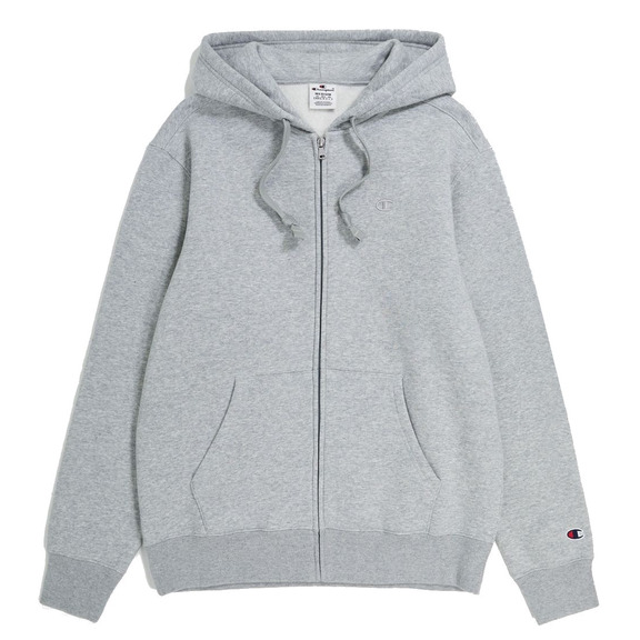 Champion Rochester Full-Zip C Logo Fleece Hoodie "Light Grey"