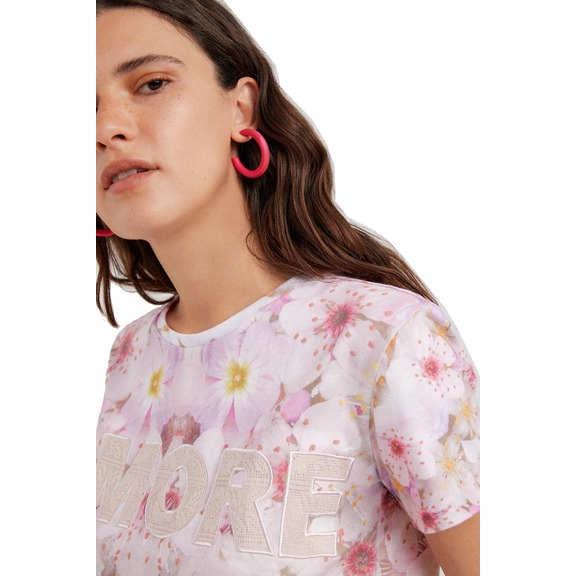 Desigual Amore Cropped T-Shirt