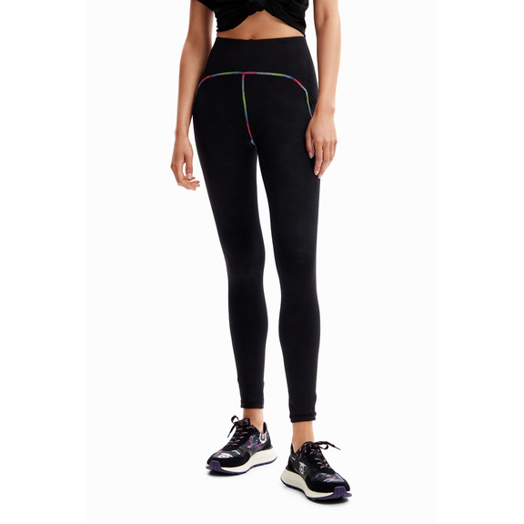 Desigual Contrasting Sport Leggings "Black"