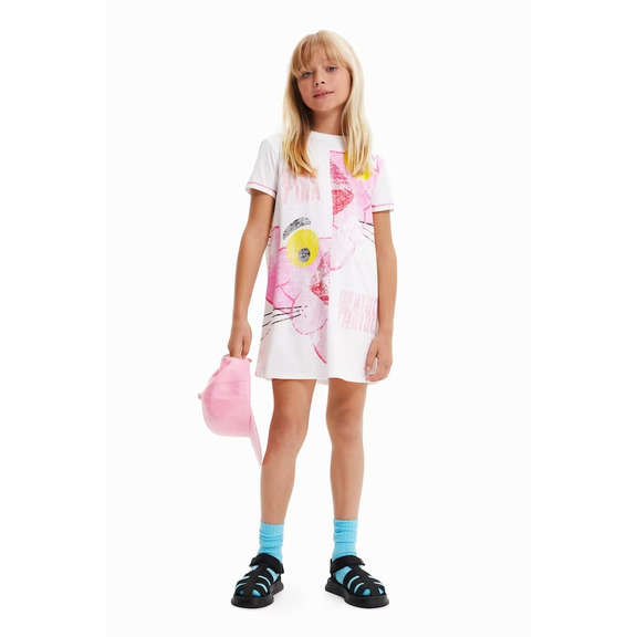 Desigual Girls Pink Panther Dress