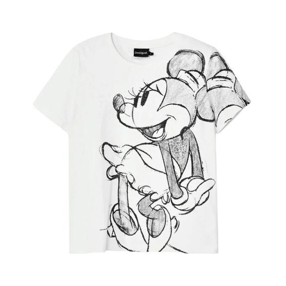 Desigual Minnie Mouse T-shirt "White-Black"