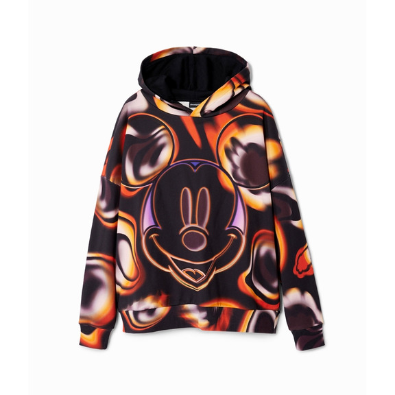 Desigual Oversize Mickey Mouse Sweatshirt "Black-Orange"