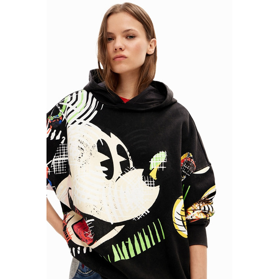 Desigual Oversize Mickey Mouse Sweatshirt "Black"