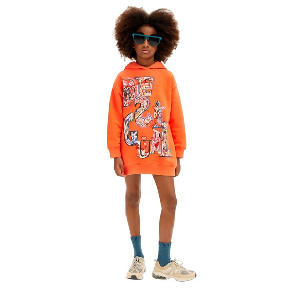 Desigual Sweatshirt Dress "Orange"