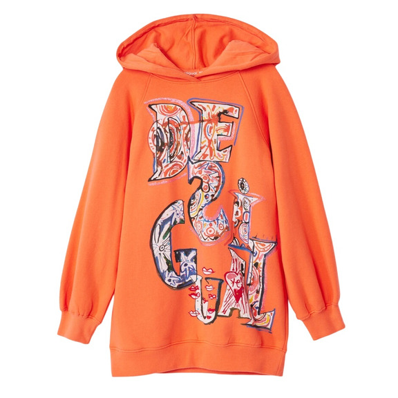 Desigual Sweatshirt Dress "Orange"