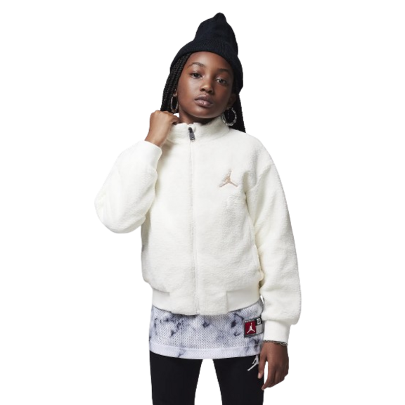 Jordan Girls Jumpman High Pile Sherpa Jacket "Sail"