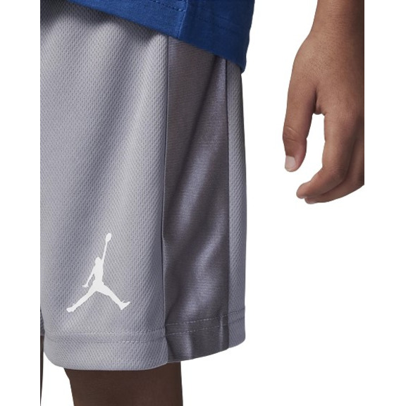 Conjunto Jordan Infants JDB Court Air Tee + Short Mesh Set "Cemen Grey-True Blue"