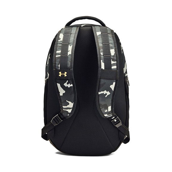 Mochila UA Hustle 5.0 "Black Metallic Gold"