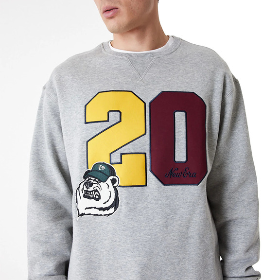 New Era Lifestyle Crew Neck Sweatshirt "Grey"