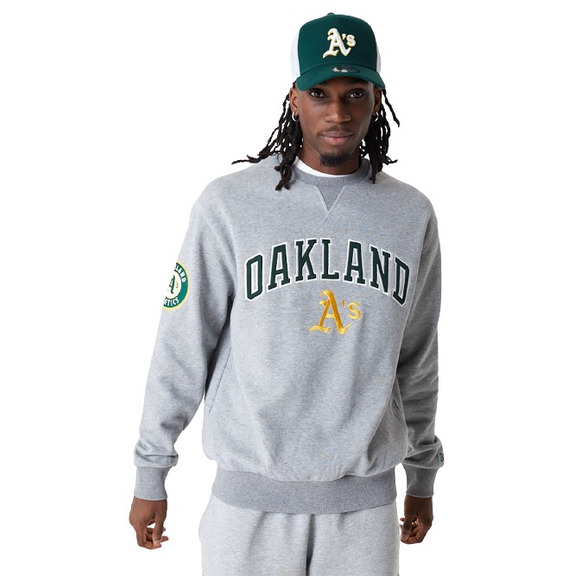 New Era MLB Oakland Athletics Large Logo Crew Neck Sweatshirt