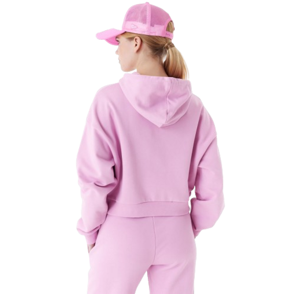 New Era New York Arch Wordmark Crop Hoodie "Pink"