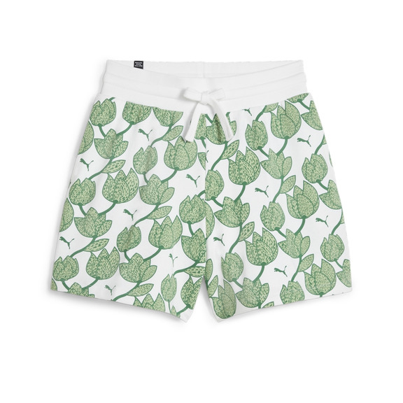 Puma ESS+ BLOSSOM 5" AOP Shorts TR "Archive Green"