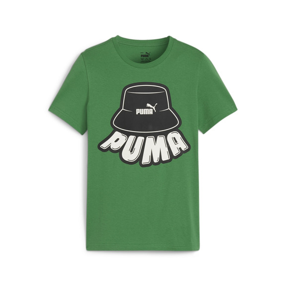 Puma Junior ESS+ MID 90s Graphic Tee B "Archive Green"