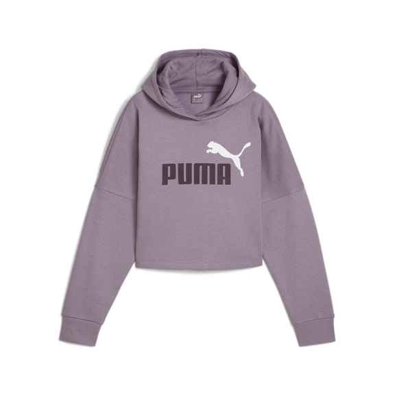 Puma Girls ESS Logo Cropped Hoodie G "Pale Plum"