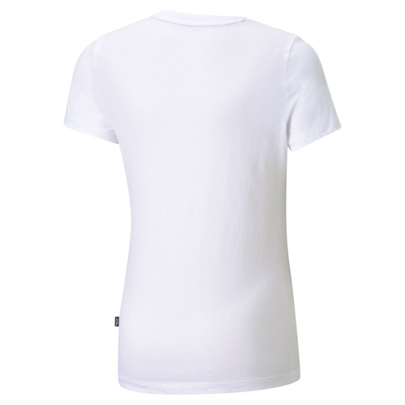 Puma Girls Essentials Logo Tee "White"