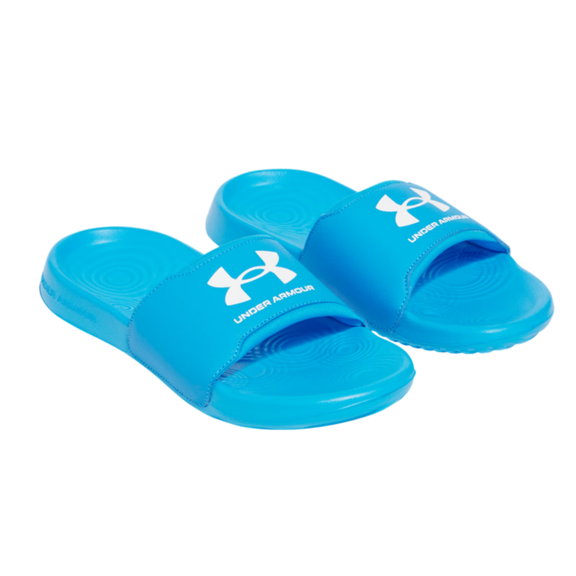 UA Boys' Ignite Select Slides "Electric Blue-White"