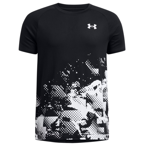 UA Boys' Tech™ Graphic SS Tee "Black"