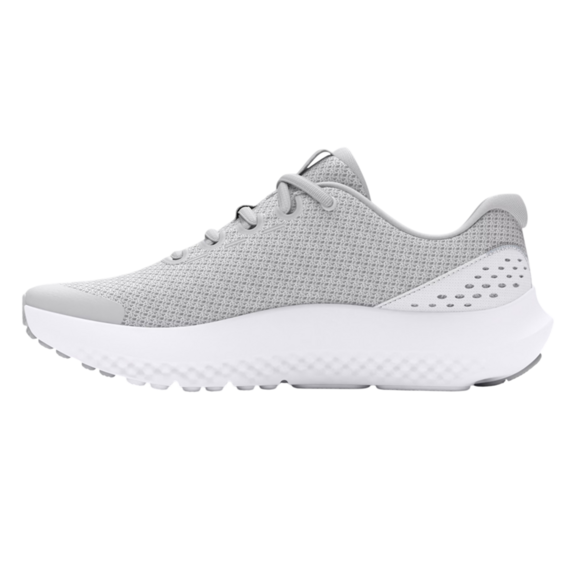 UA Girls' Grade School Surge 4 Running Shoes "Halo Gray"