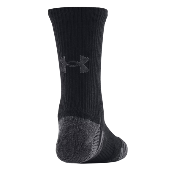 UA Kids' Performance Tech 3-Pack Crew Socks "Black"