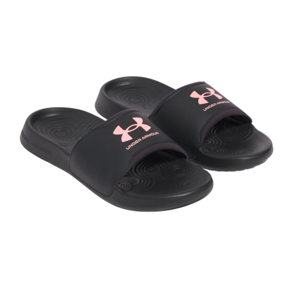 UA Women's Ignite Select Slides "Black-Pink Vortex"