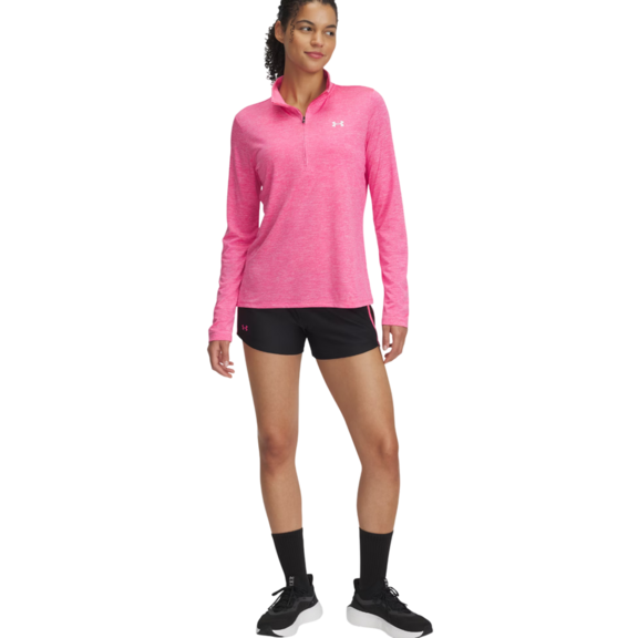 UA Women's Tech™ Play Up Shorts "Black-SuperPink"