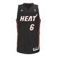 Camiseta NBA Bordada Lebron James Miami (negro)