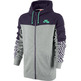 Nike Sudadera Basket Capucha Heritage Full-Zip (507/gris/purple)