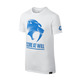 KD Camiseta Niñ@ "Score At Will" (100/blanco/azul)