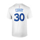 Adidas NBA Camiseta Gametime Stephen Curry Warriors (blanco/azul/amarillo)