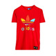 Adidas Originals Camiseta Mono Color Trefoil Pharrell Williams (roja)