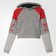 Adidas Originals Sudadera YWF Crew J (medium grey heather/black/tomato)